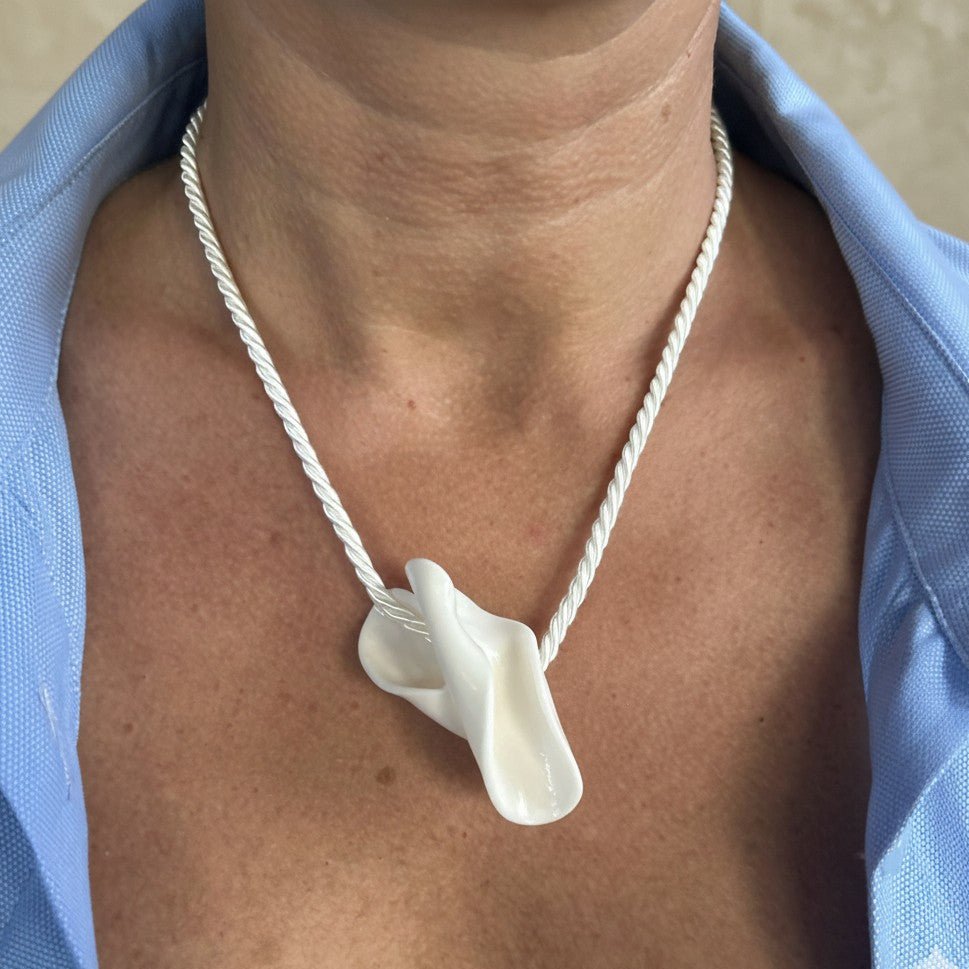 Collana pendente Leaf - CretArte