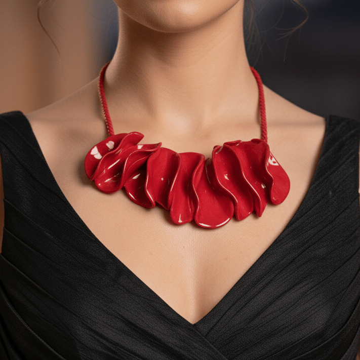 Collana Nuvole Rosse - CretArte