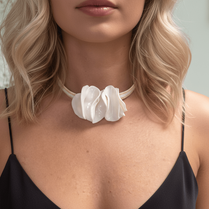 Collana girocollo Anima e Cuoio - CretArte