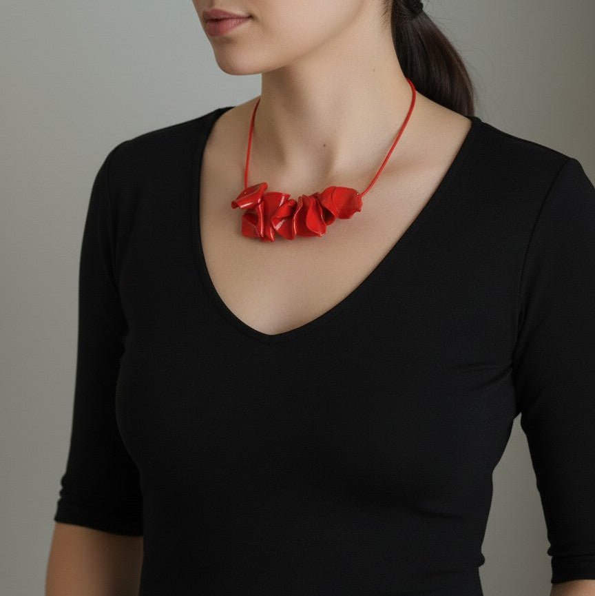 Collana Aria di Creta Rossa - CretArte