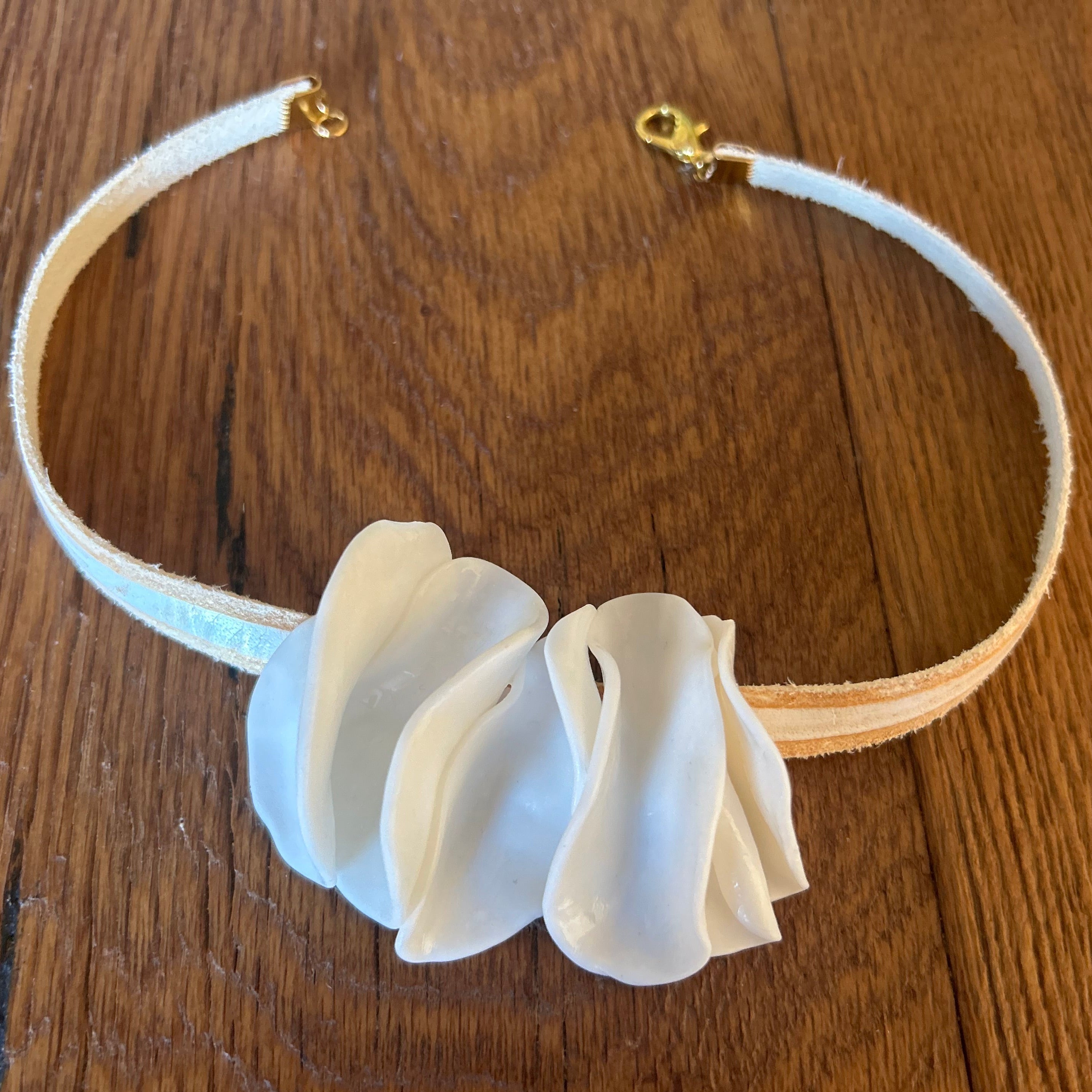 Collana girocollo Anima e cuoio