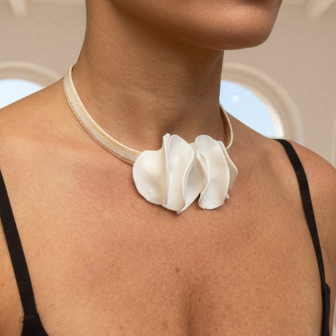 Collana girocollo Anima e cuoio