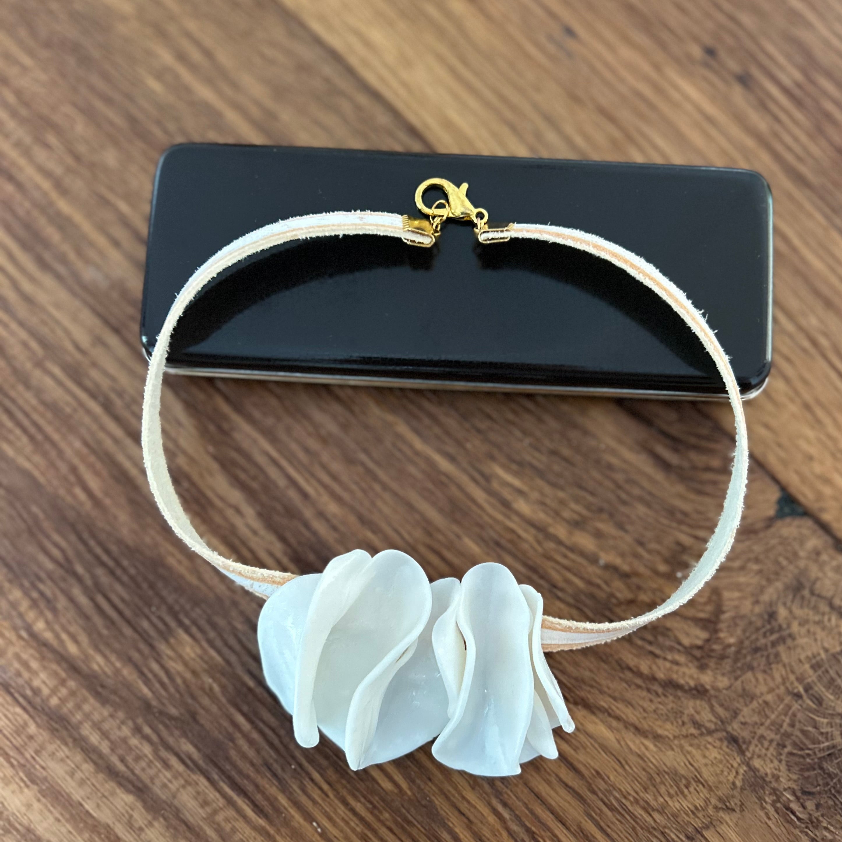 Collana girocollo Anima e cuoio