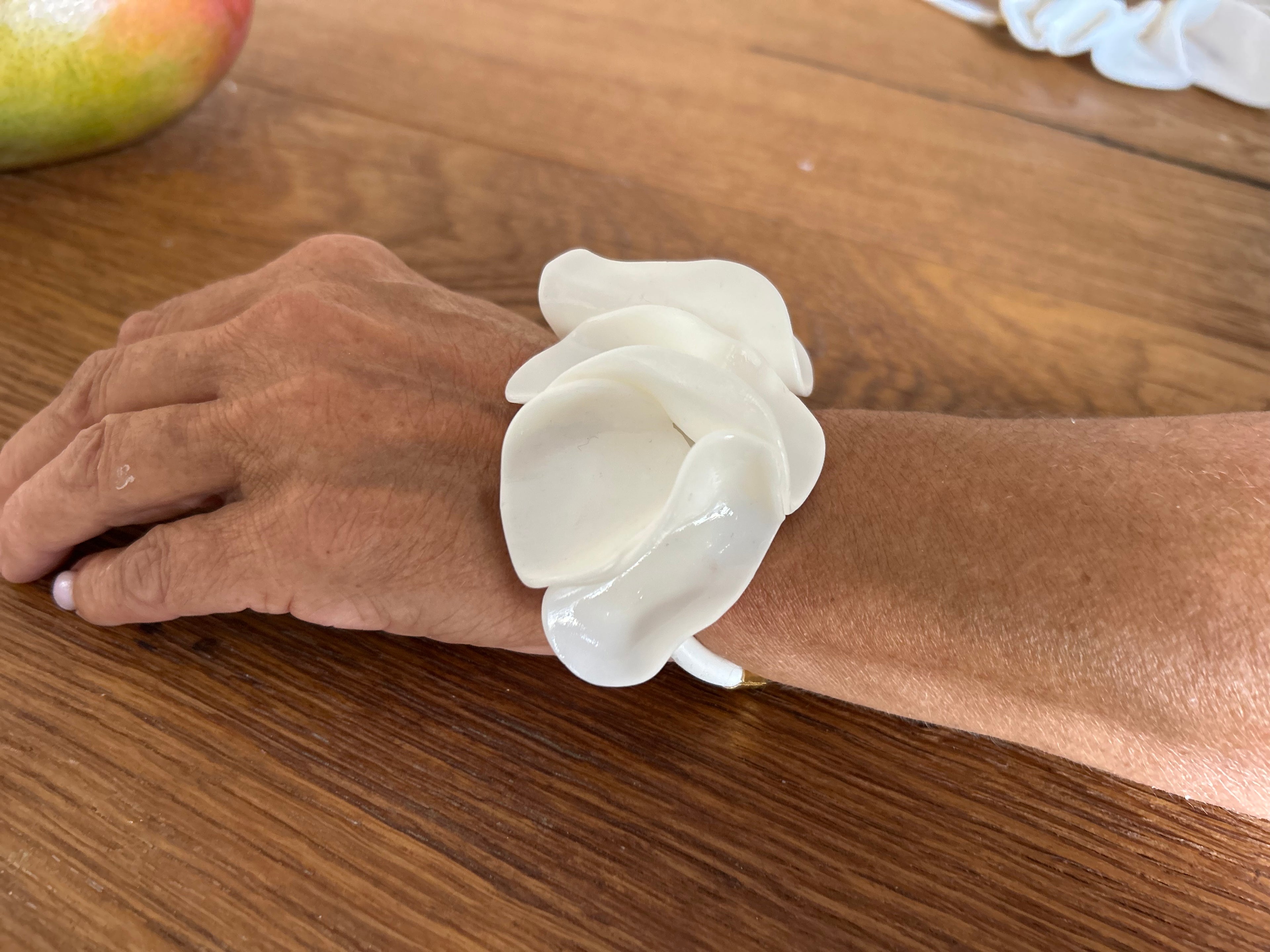 Bracciale Bloom Scultoreo Argilla Polimerica e Caucciù