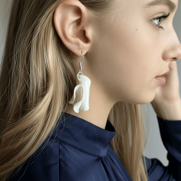 Orecchini Pendenti Vento Argilla Polimerica - CretArte - CretArte