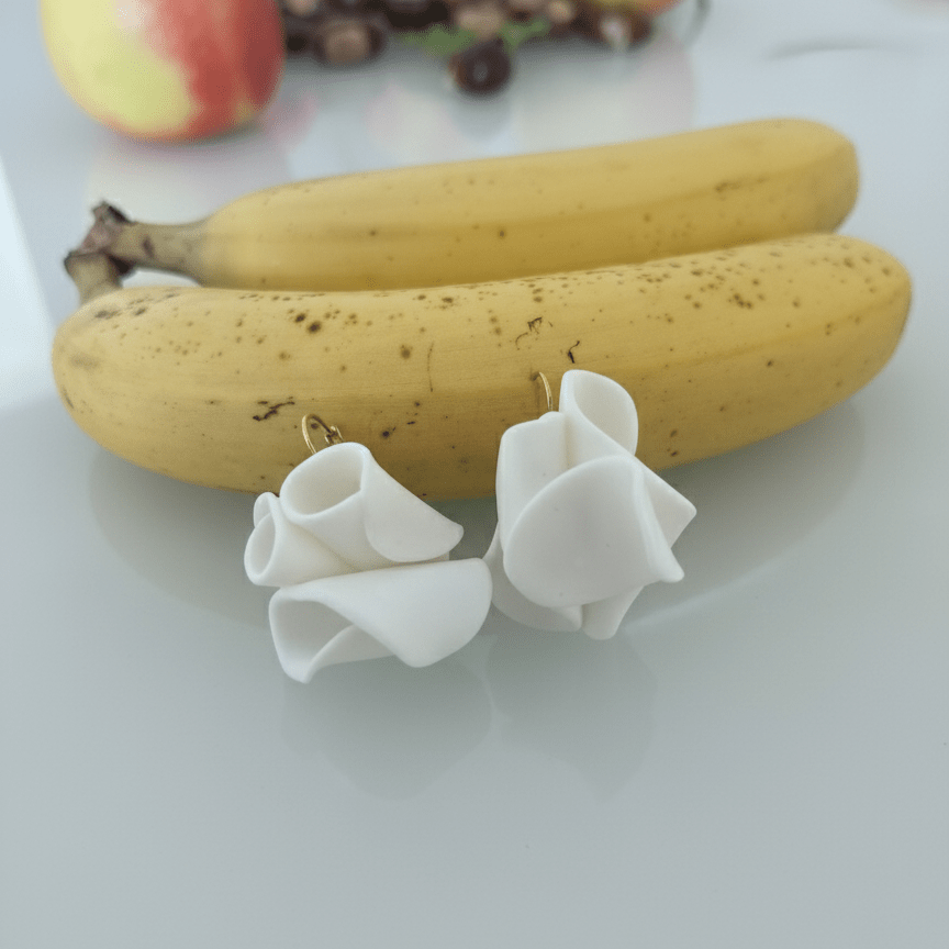 Orecchini Pendenti Flower in Argilla Polimerica - CretArte - CretArte