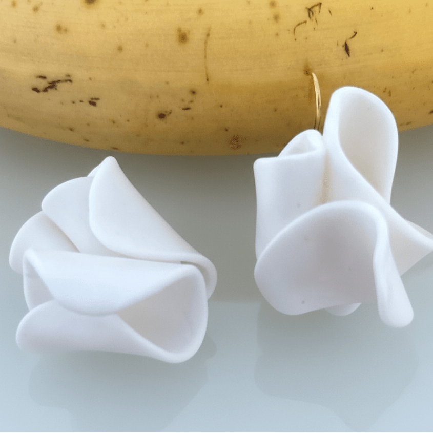 Orecchini Pendenti Flower in Argilla Polimerica - CretArte - CretArte