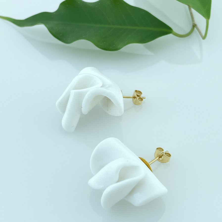 Orecchini a Lobo Fiamma in Argilla Polimerica - CretArte - CretArte