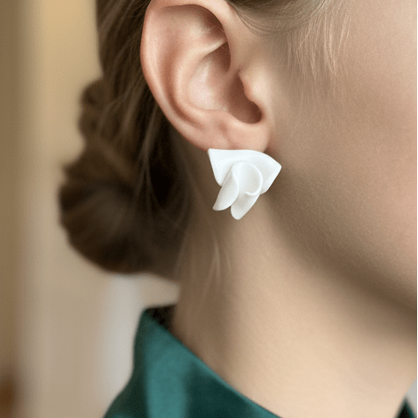 Orecchini a Lobo Fiamma in Argilla Polimerica - CretArte - CretArte