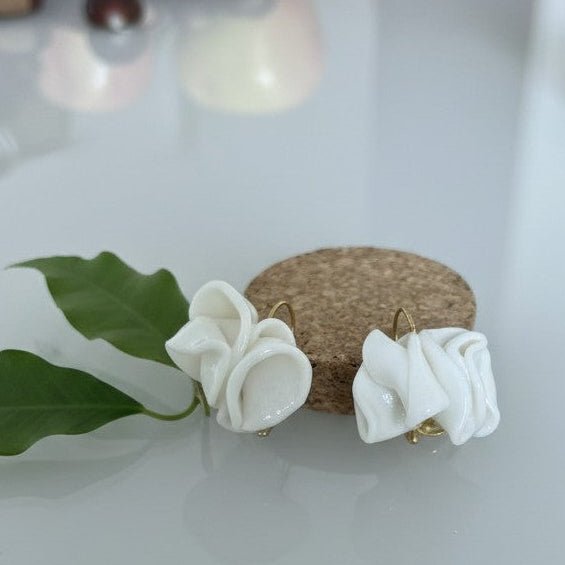 Orecchini Pendenti Mini Flower in Argilla Polimerica - CretArte - CretArte