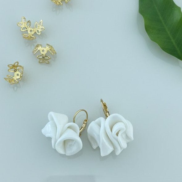 Orecchini Pendenti Mini Flower in Argilla Polimerica - CretArte - CretArte